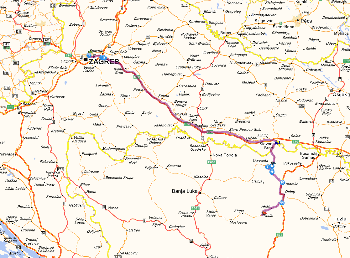 mapa autoputa beograd zagreb Pogledajte spektakularno otvaranje autoputa Beograd Zagreb   CdM mapa autoputa beograd zagreb